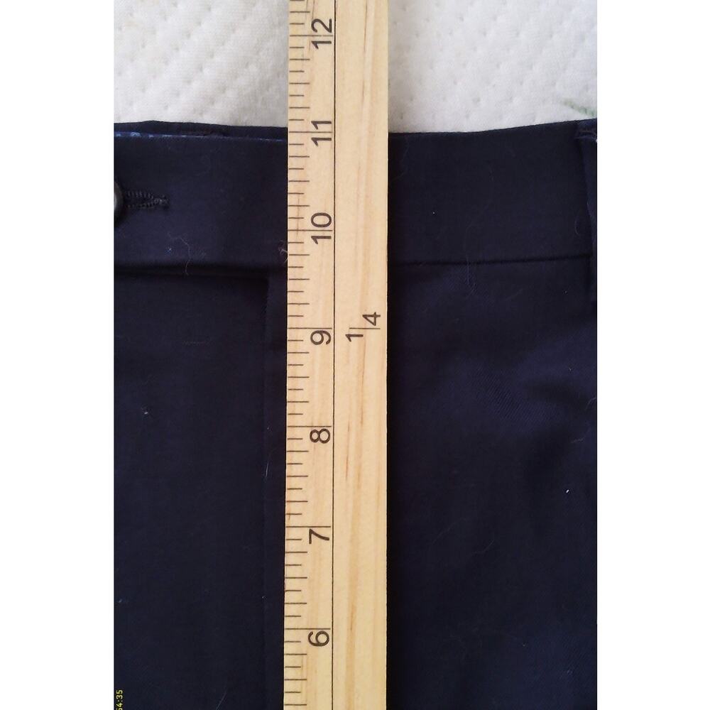 Lauren Ralph Lauren Dress Pants Mens 42x32 Navy Blue Flat Front Stretch Trousers - Picture 5 of 6